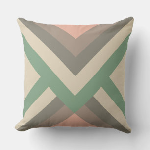 Moderne Geometrische Pastellfarben im Chic-Stil Kissen