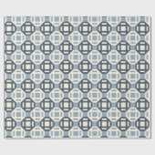 Moderne geometrische Patchwork-inspirierte Musteru Geschenkpapier (Flach)