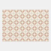 Moderne geometrische Patchwork-inspirierte Musteru Geschenkpapier Set (Vorderseite 2)