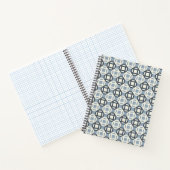 Moderne geometrische Patchwork-inspirierte Musteru Notizblock (Innenseite)