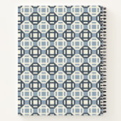 Moderne geometrische Patchwork-inspirierte Musteru Notizblock (Rückseite)