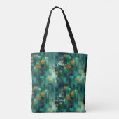 Moderne geometrische Personalisiert-Tote-Beutel-In Tasche (Rückseite)