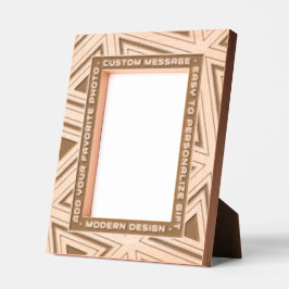 Moderne geometrische Personalisierte Grabung Art D Geätzte Rahmen