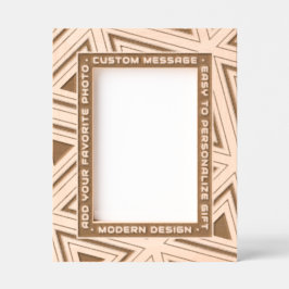 Moderne geometrische Personalisierte Grabung Art D Geätzte Rahmen