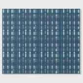 Moderne geometrische Pfeilmuster - Navy, Teal, Gra Geschenkpapier (Flach)