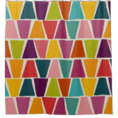 Moderne geometrische Printwerbung des Mitteljahrhu Duschvorhang (Vorderseite)