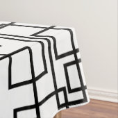 Moderne geometrische Quadrate BW Mix Tischdecke (Beispiel)