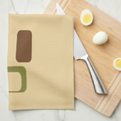 Moderne geometrische Quadrate der Mitte des Küchentuch (Viertel Falte)