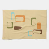 Moderne geometrische Quadrate der Mitte des Küchentuch (Horizontal)