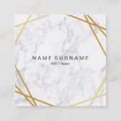 Moderne geometrische quadratische visitenkarte (Vorderseite)