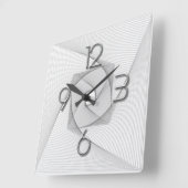Moderne geometrische quadratische wanduhr (Winkel)