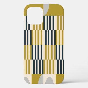 Moderne geometrische, retro-skandinavische Muster iPhone 12 Hülle