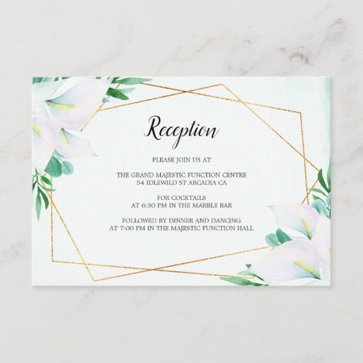 Moderne geometrische Rezeption Begleitkarte (Vorderseite)