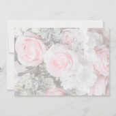 Moderne geometrische rosa Rosenhochzeit speichern Save The Date (Rückseite)