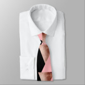 Moderne geometrische Rose in goldfarbenem Rosa Krawatte (Gebunden)