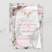 Moderne geometrische Rosendusche (Vorne/Hinten)