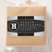 Moderne geometrische Rücksendeadresse (Insitu)