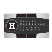 Moderne geometrische Rücksendeadresse (Vorne)