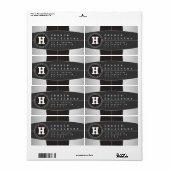 Moderne geometrische Rücksendeadresse (Vorne)