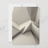 Moderne geometrische Save the Date-Karte - Minimal Date (Rückseite)