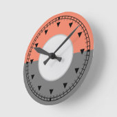 Moderne geometrische Schaltkreise Runde Wanduhr (Winkel)