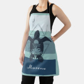 Moderne geometrische Schildkröte Personalisiert Schürze (InSitu)