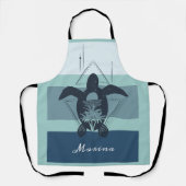 Moderne geometrische Schildkröte Personalisiert Schürze (Vorderseite)
