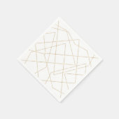 Moderne geometrische Schlaganfälle Abstraktes Desi Serviette (Ecke)