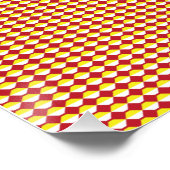 Moderne geometrische Schulanfangsmuster Poster (Ecke)