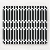 Moderne geometrische Schwarz-Weiß-Muster Mousepad (Vorne)