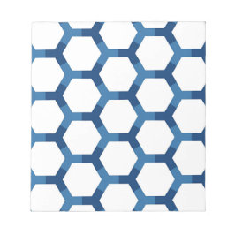Moderne geometrische Sechseckmuster Notizblock