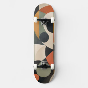 Moderne geometrische Skateboard-Deck & Achsen/Räde Skateboard