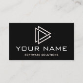 Moderne geometrische Softwarelösungen für Triangle Visitenkarte (Vorderseite)