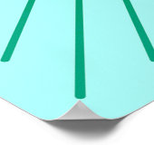 Moderne geometrische Sonnenbrille - Aqua und Meere Poster (Ecke)