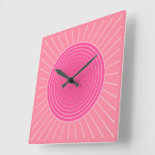 Moderne geometrische Sonnenbrille - Farbtöne von K Quadratische Wanduhr (Winkel)