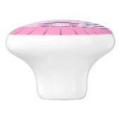 Moderne geometrische Sonnenbrille - Pink-Farbtöne Keramikknauf (Seitenansicht)