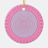 Moderne geometrische Sonnenbrille - Pink-Farbtöne Keramikornament (Vorne)