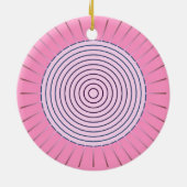 Moderne geometrische Sonnenbrille - Pink-Farbtöne Keramikornament (Hinten)