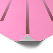 Moderne geometrische Sonnenbrille - Pink-Farbtöne Poster (Ecke)