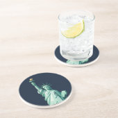 Moderne geometrische Statue des Untersetzer der Fr (Seite)