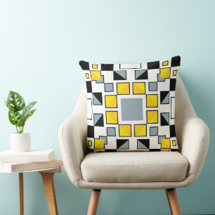 Moderne geometrische Steppdeckenmuster-Kunst Kissen