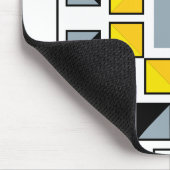 Moderne geometrische Steppdeckenmuster-Kunst Mousepad (Ecke)