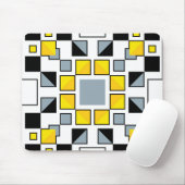 Moderne geometrische Steppdeckenmuster-Kunst Mousepad (Mit Mouse)