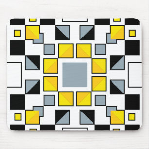 Moderne geometrische Steppdeckenmuster-Kunst Mousepad