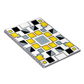 Moderne geometrische Steppdeckenmuster-Kunst Notizblock (Rechte Seite)