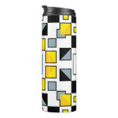 Moderne geometrische Steppdeckenmuster-Kunst Thermosbecher (Nach rechts gedreht)