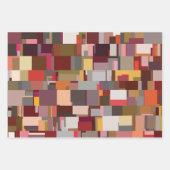 Moderne geometrische Stoffdesign Geschenkpapier Set (Vorderseite 3)