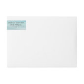 Moderne geometrische Strandhochzeit für Monogram (Vorderseite)