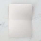 Moderne geometrische Streifen Aquamarine Rose Dankeskarte (Innenseite)