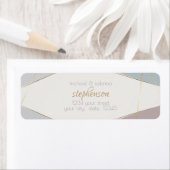 Moderne geometrische Streifen Taupe Slate (Insitu)